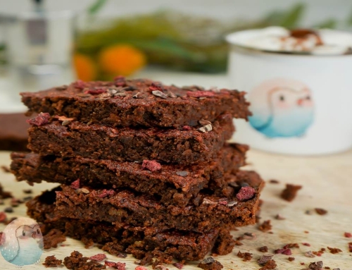 glutenfreie Brownies mit Rote Beete, weihnachtlich
